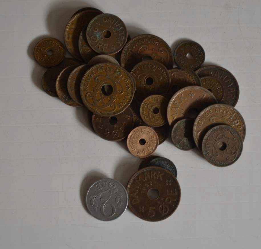 Stara Dania - zestaw 36 monet każda inna BCM