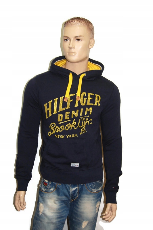 TOMMY HILFIGER BLUZA BAWEŁNIANA KANGUR R.M