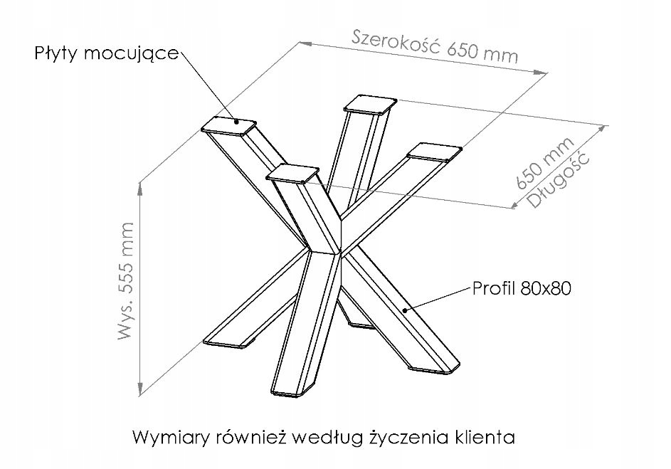 Zrób Rysunek Do Wybranego Błogosławieństwa Nogi do stolika pająk loft zrób to sam rysunek - 8829235315 - oficjalne
