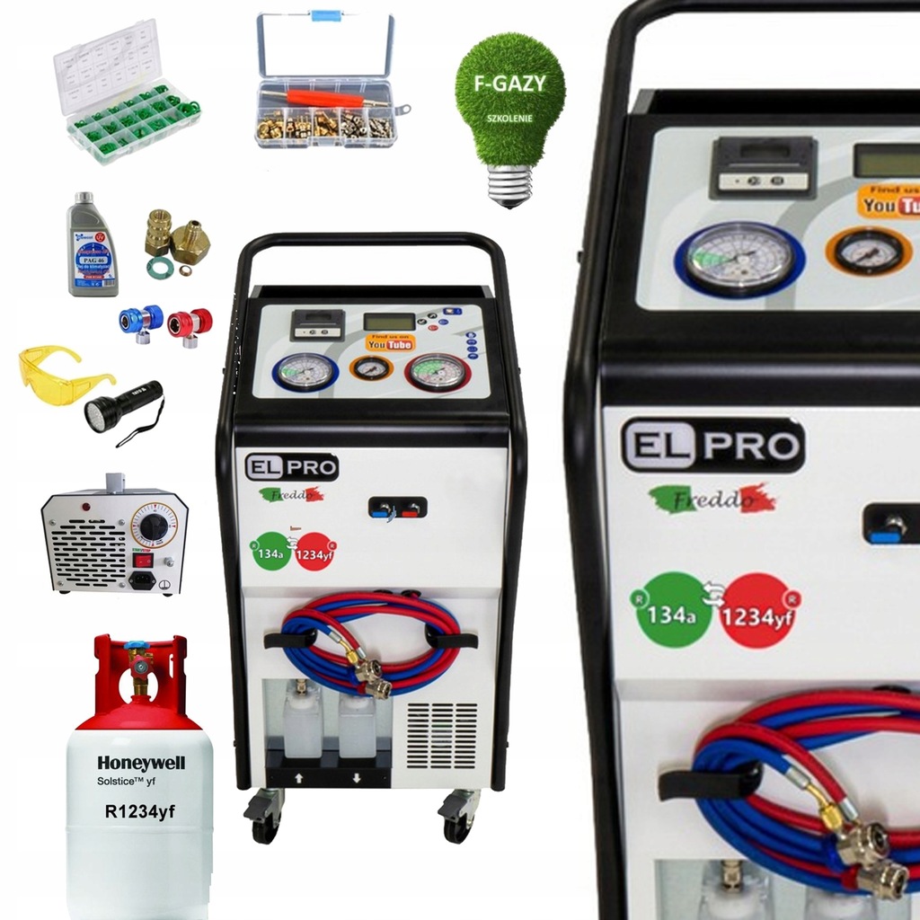 Stacja Klimatyzacji Freddo R1234yf +CZYNNIK F-GAZY