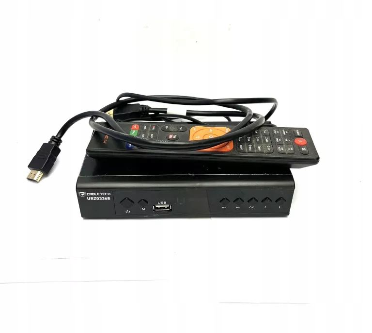 DEKODER DVB-T2 CABLETECH URZ0336B KOMPLET