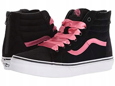 VANS SK8-HI ZIP K'S SATIN VELVET BLACK R.30,5