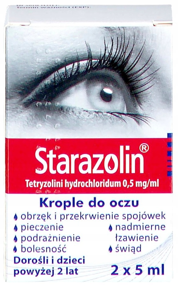 Starazolin 0,5% krople do oczu 2 x 5 ml (10ml) OTC