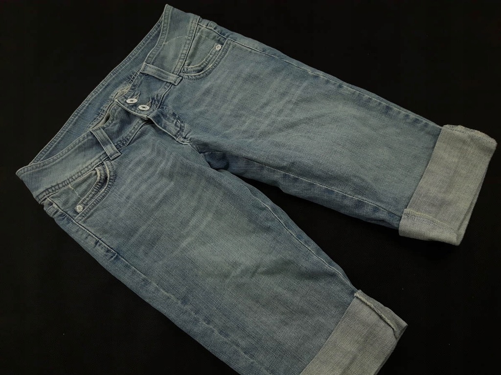 TOPSHOP jeansowe SPODENKI bermudy _ JASNE 38 M