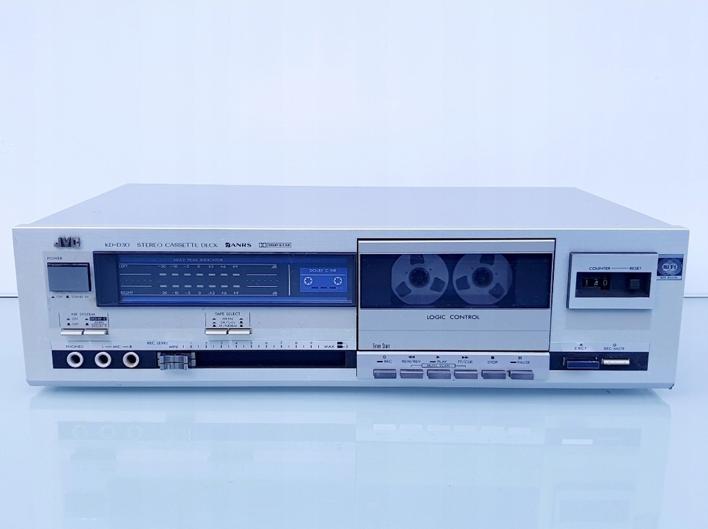 Magnetofon kasetowy JVC KD D30 srebrny