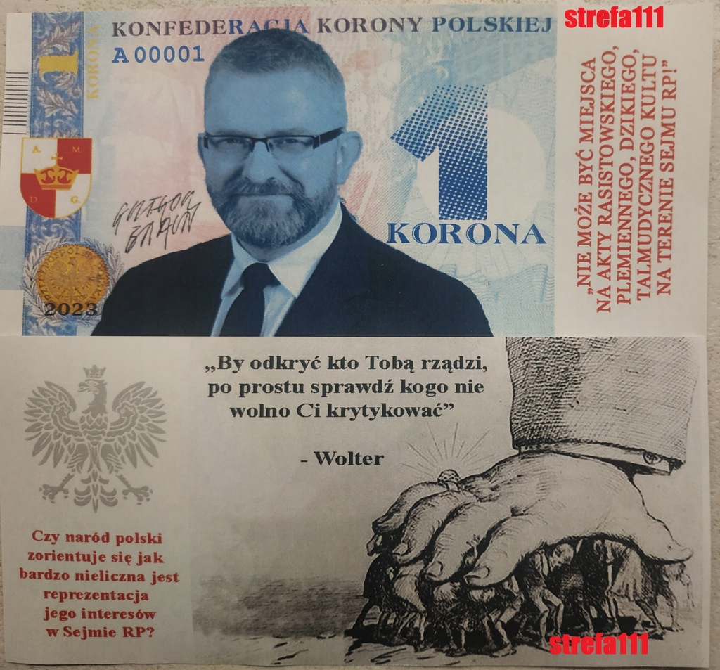 Polska 1 Korona 2023 Grzegorz Braun