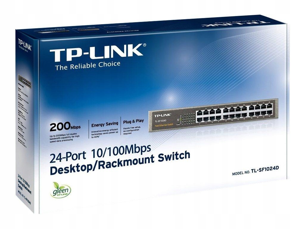 TP-LINK TL-SF1024D TP-Link TL-SF1024D Switch Rack 24x10/100Mbps