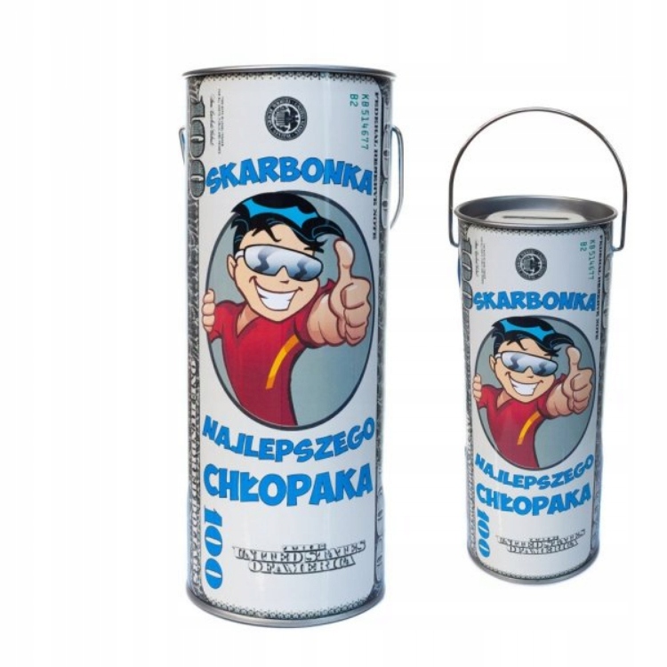 Skarbonka prezent na DZIEŃ CHŁOPAKA urodziny 1-99