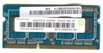 Real FoTo DDR3 RAMAXEL 4GB RMT3170EB68F9W-1600 - 8232223080 - oficjalne ...