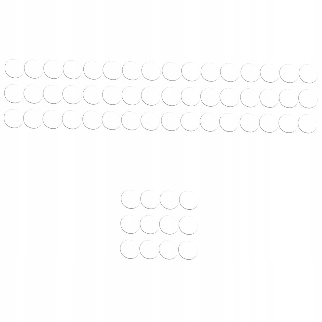 60 PCS GLASS TABLE PAD ANTI SPACER SUCTION CUP