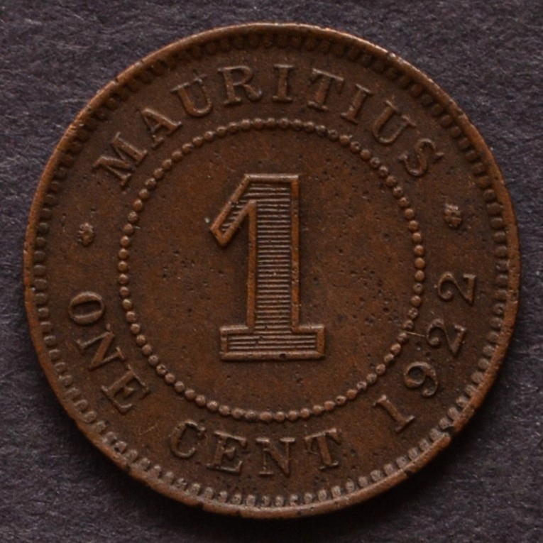 Mauritius - 1 cent 1922