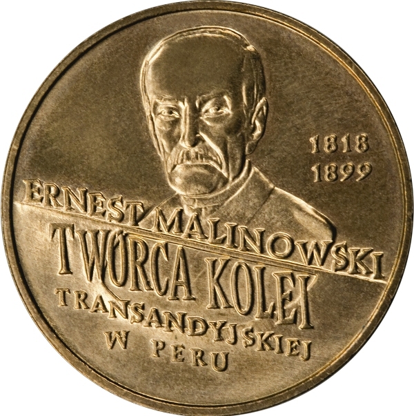 Moneta Okolicznościowa 2 zł "Ernest Malinowski"
