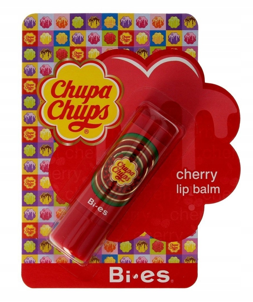 Bi-es Chupa Chups Pomadka ochronna Cherry 1szt