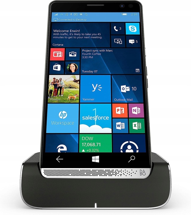 NOWY Smartphone HP Elite X3 + Elite X3 Desk Dock 64GB - Windows OS