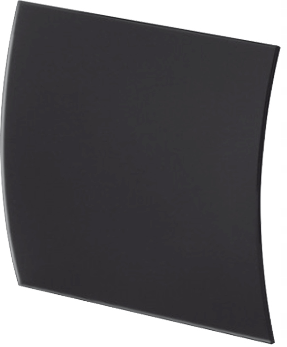 Panel do wentylatora szklany czarny szkło czarne matowy PEGB100M System+