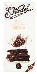 1x100g WEDEL Czekolada gorzka 80% kakao