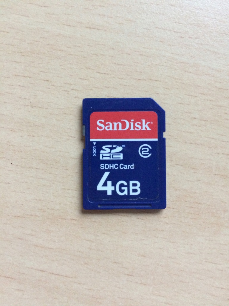 Karta pamięci / SDHC / SanDisk / 4 GB / Klasa 2