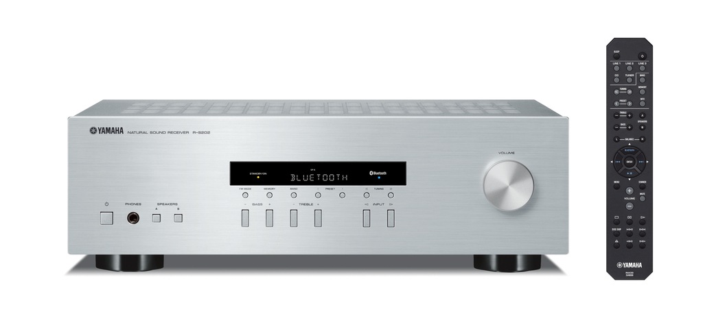 YAMAHA R-S202D odbiornik amplituner FM stereo 2.0 DAB DAB+ srebrny