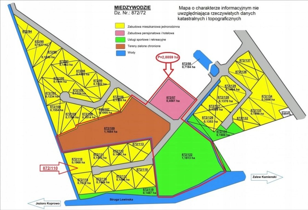 Działka, Międzywodzie, Dziwnów (gm.), 1968 m²