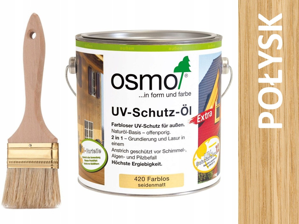 OSMO Olej Ochronny UV Bezbarwny POŁYSK 420 750ml