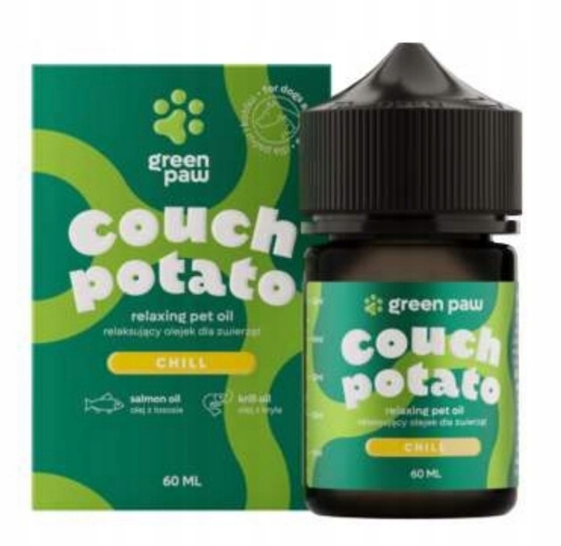 Olejek z CBD dla psa Green Paw Couch Potato Chill 60 ml