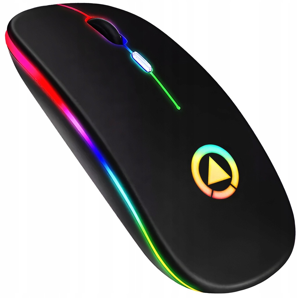 MYSZKA BEZPRZEWODOWA DO LAPTOPA KOMPUTERA OPTYCZNA SLIM LED PODŚWIETLANA