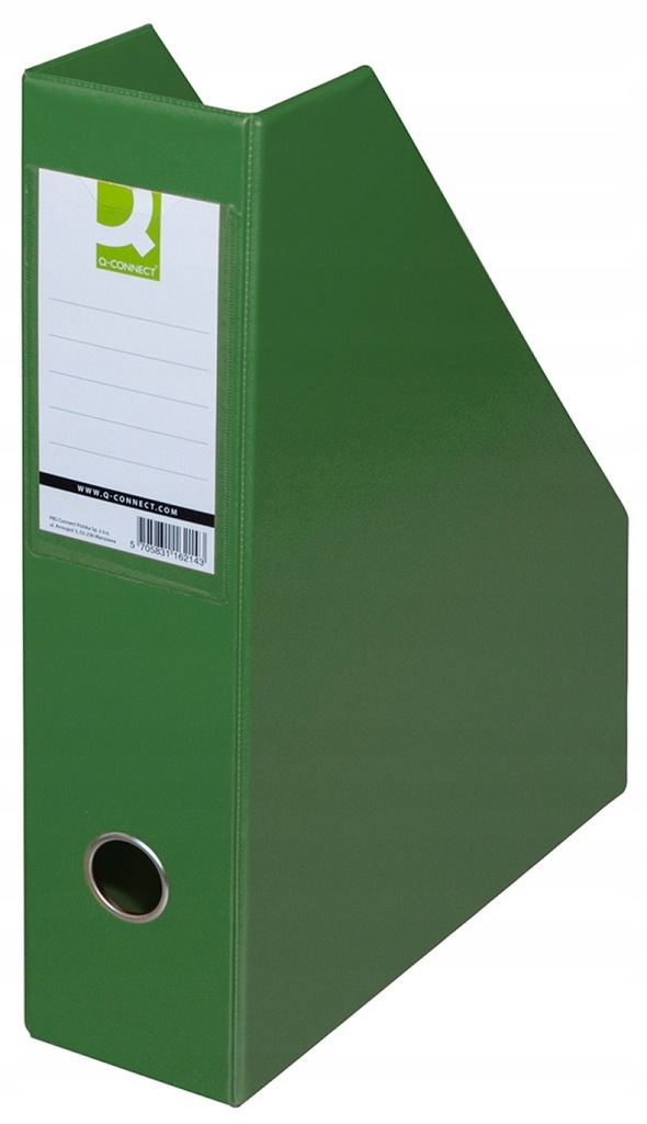 Pojemnik na dokumenty Q-CONNEC PVC A4/76 zielony