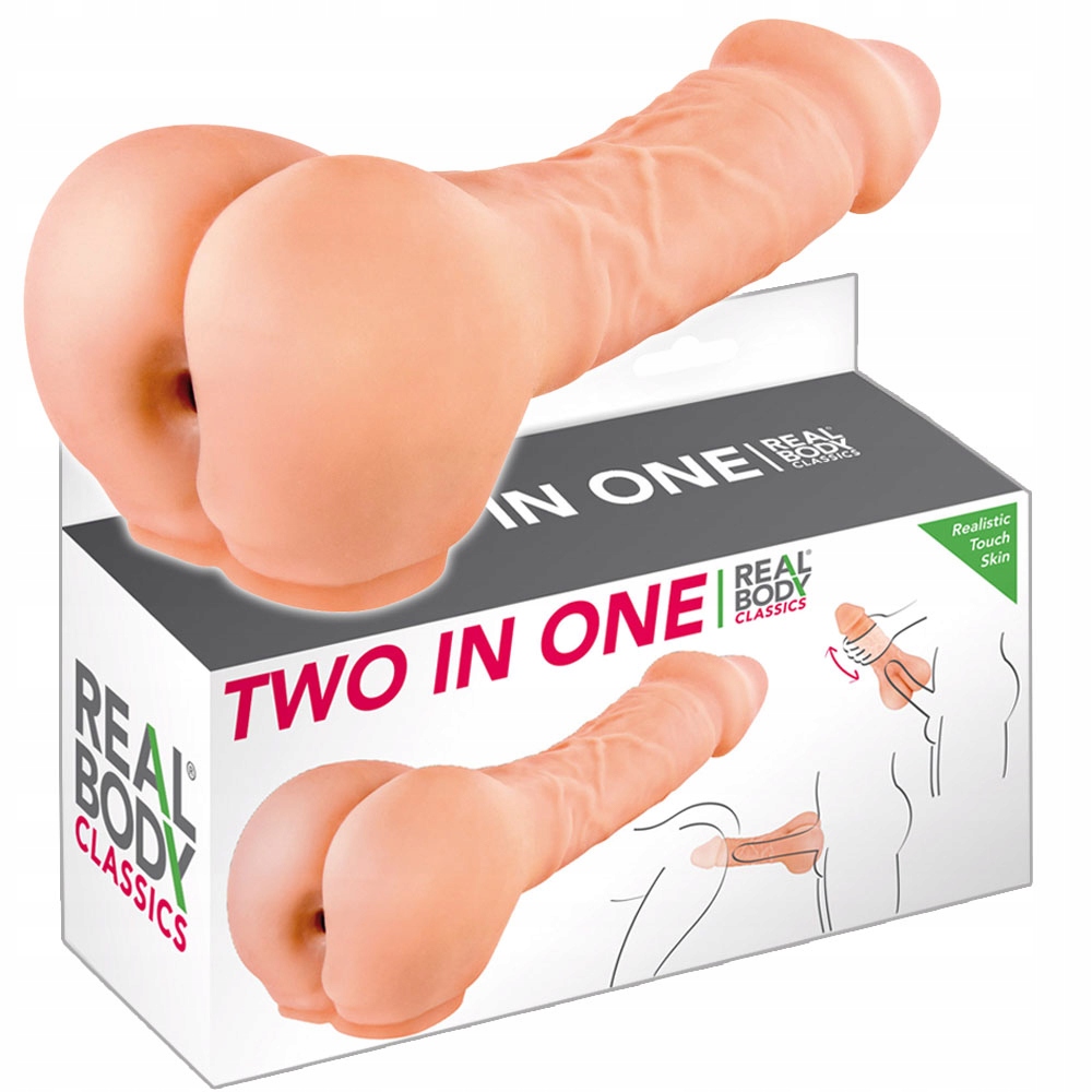 Masturbator z otworem analnym Two In One