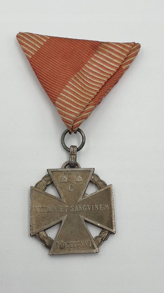 Krzyż Wojskowy Karola 1916-1918 rzadka sygnatura 2
