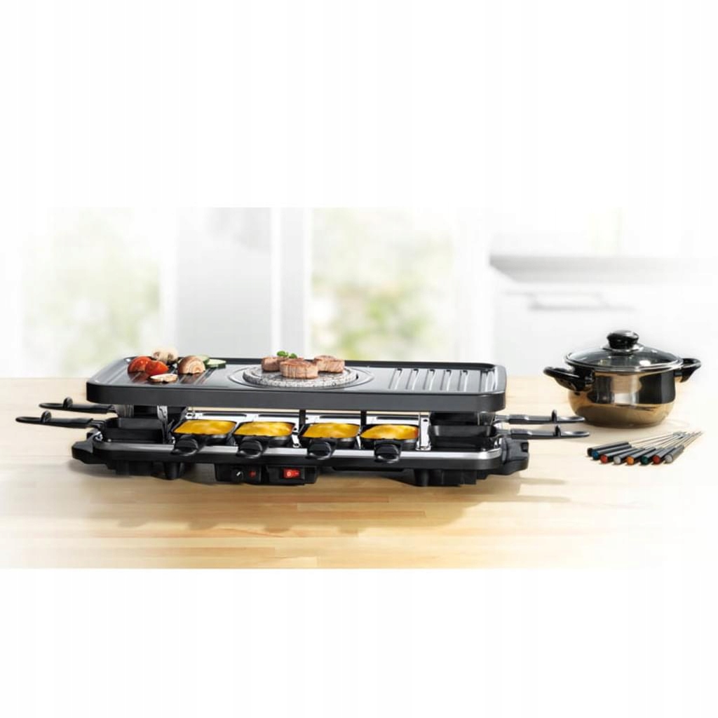 Grill Elektryczny Raclette z Fondue Gourmetmaxx - 8629374718 ...