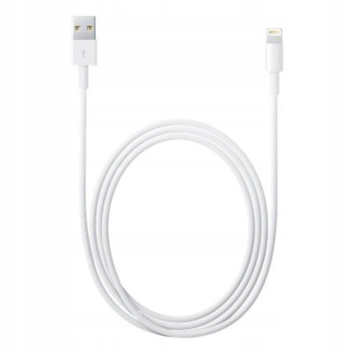 Apple Lightning - USB USB A, Lightning, 2 m, White