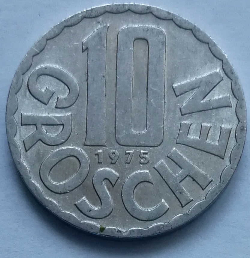 Austria 10 Groschen 1975