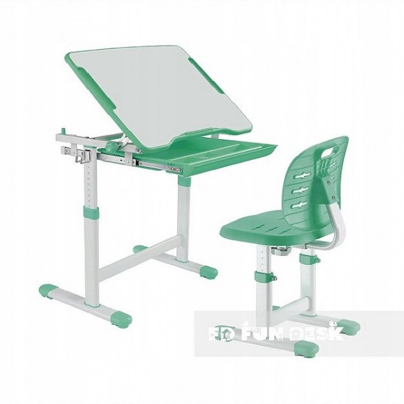 Biurko i krzesełko dziecięce PICCOLINO III Green