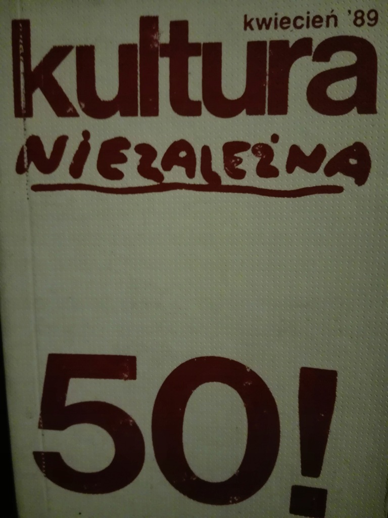 NP/ KULTURA NIEZALEŻNA nr 50/1989 drugi obieg