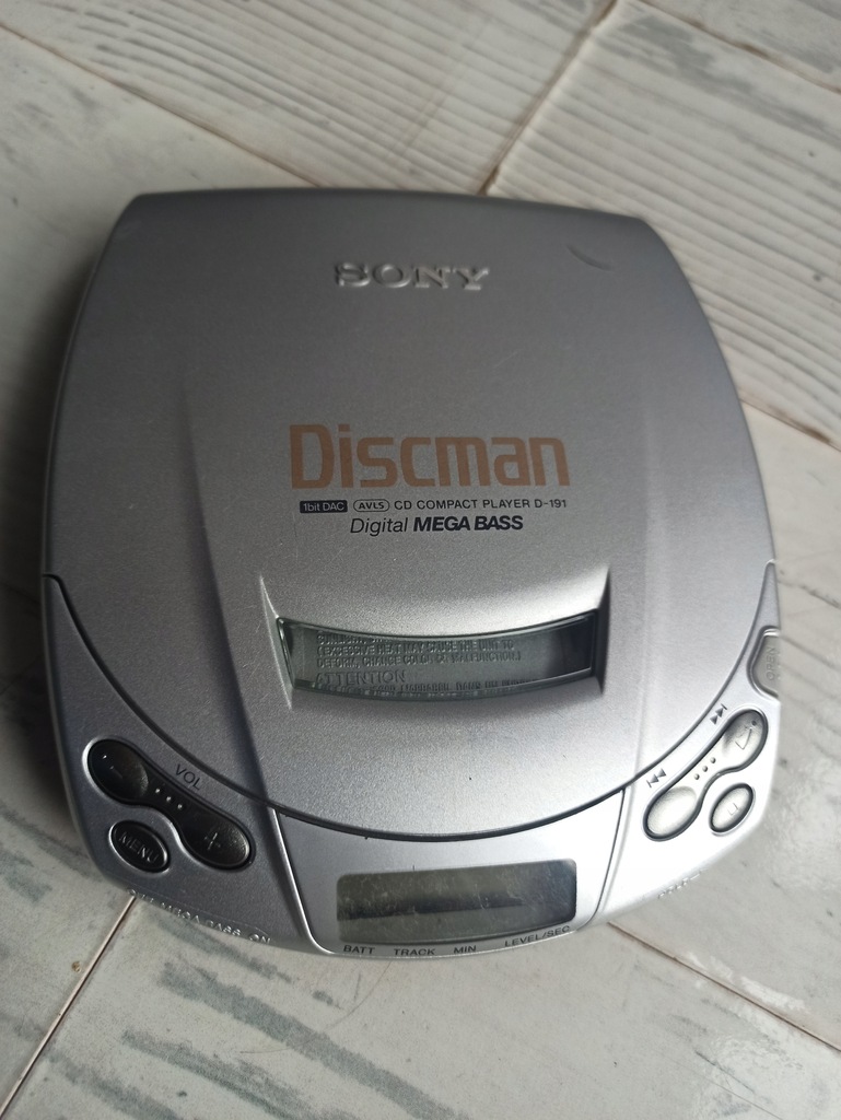 Discman CD PLAYER SONY D-191