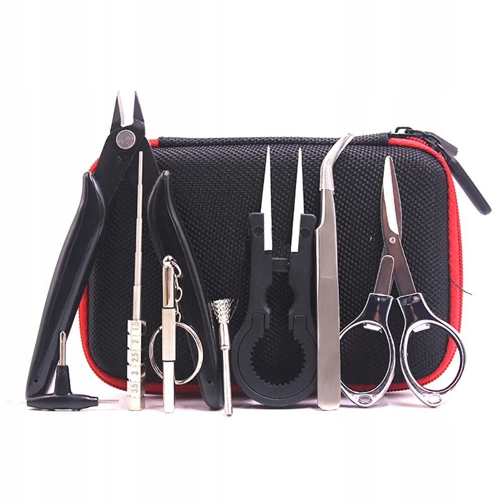 Electronic 9 in 1 cigarette diy tool kit coil jig