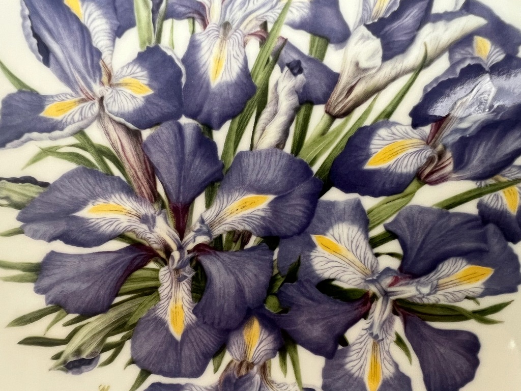 TALERZ ROYAL ALBERT IRISES 1990