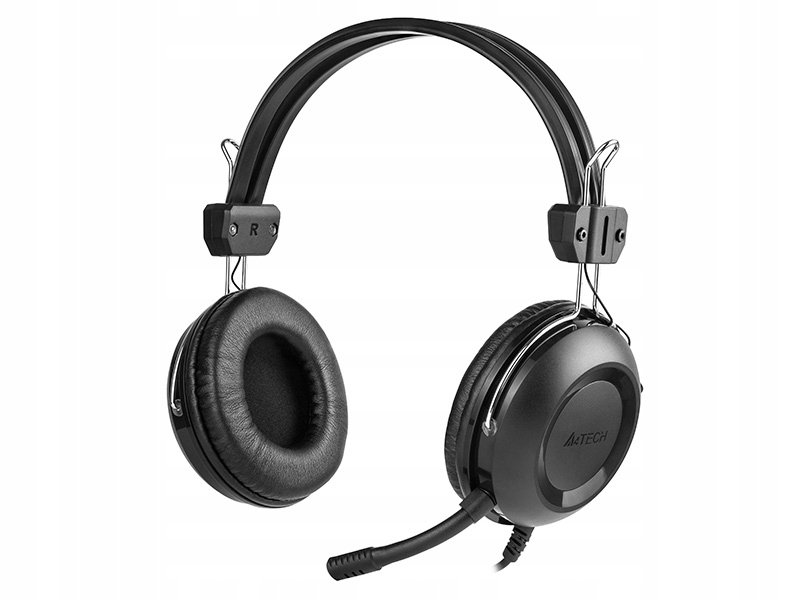 Słuchawki z mikrofonem A4tech HU-35 czarne USB