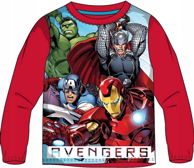 Bluzka AVENGERS T-shirt dziecięcy długi rękaw 128