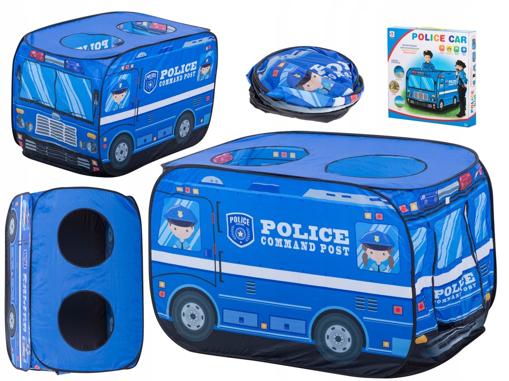 Suchy basen kojec policja samochód radiowóz