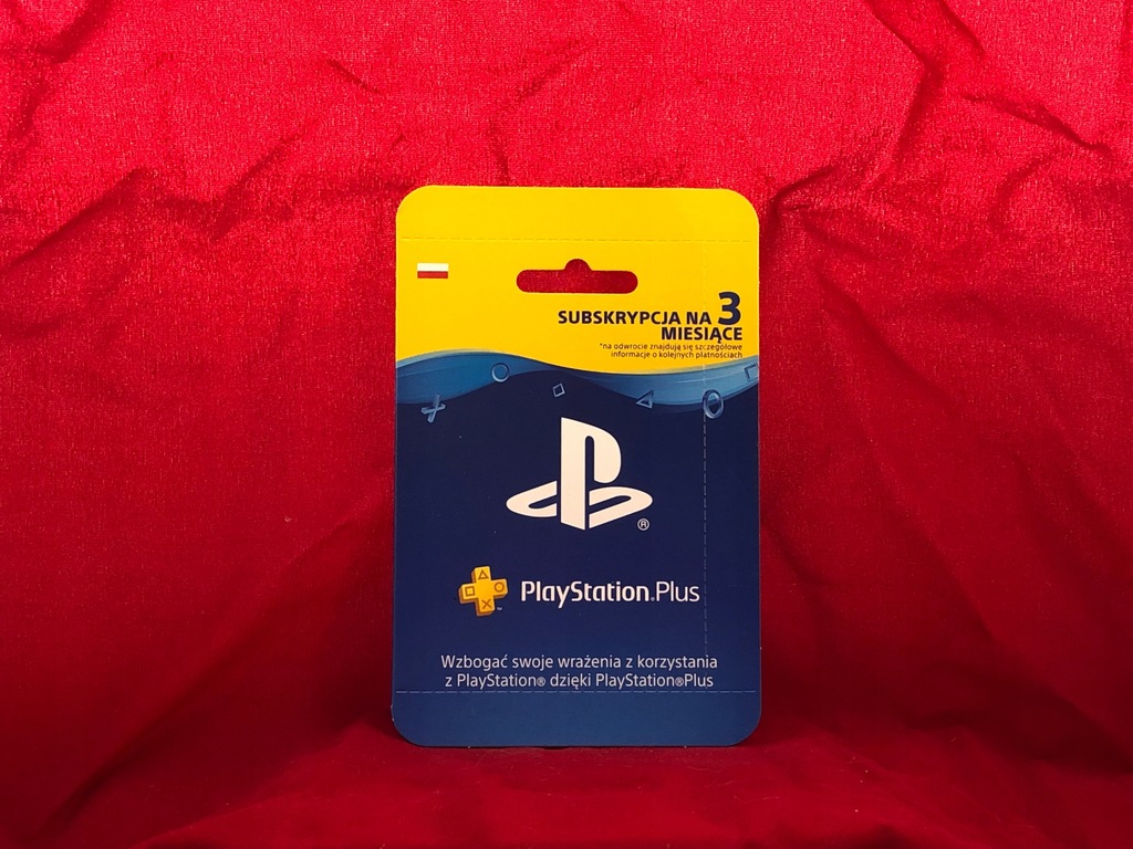 PSN PLAYSTATION PLUS 90 DNI 3 MIESIĄCE ZDRAPKA