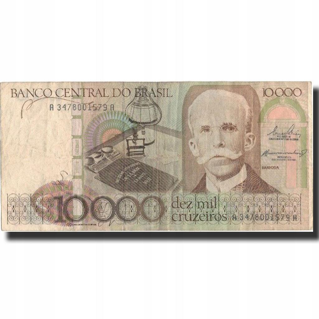 Banknot, Brazylia, 10,000 Cruzeiros, undated (1984