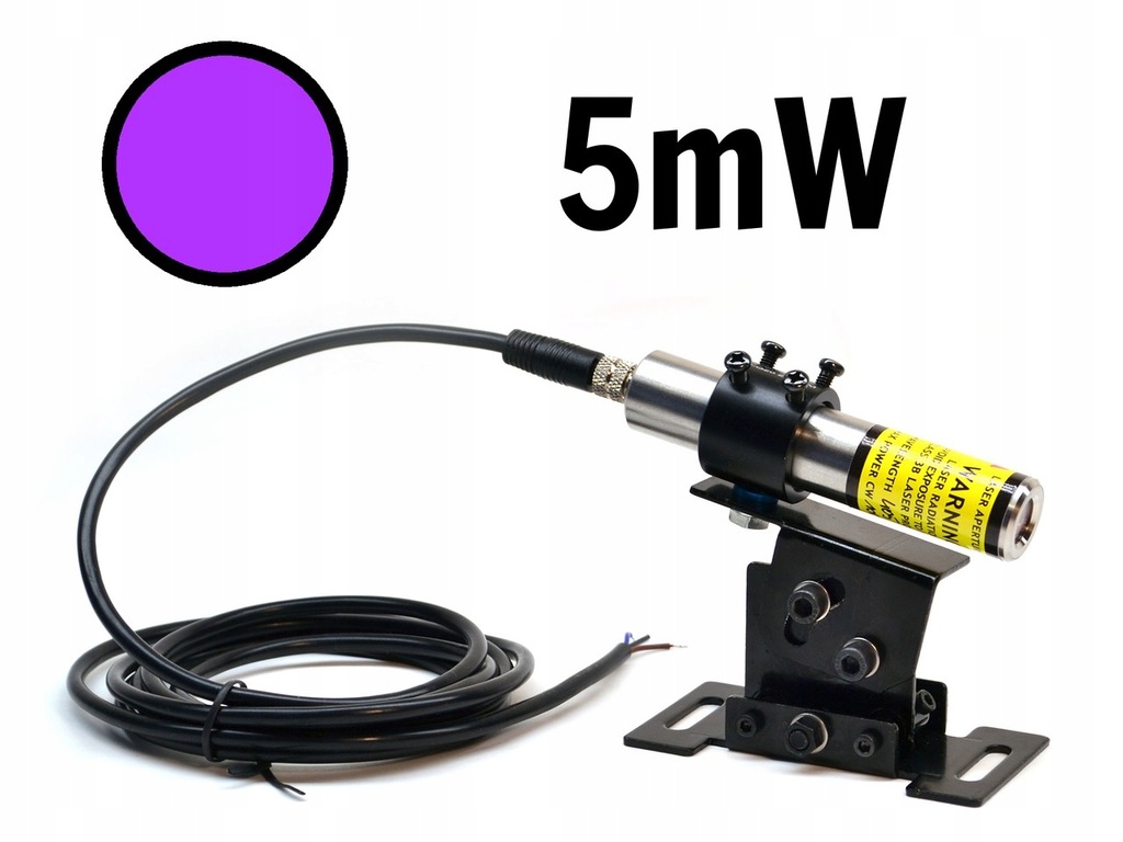 Laser liniowy fioletowy 5mW IP67 405nm LAMBDAWAVE