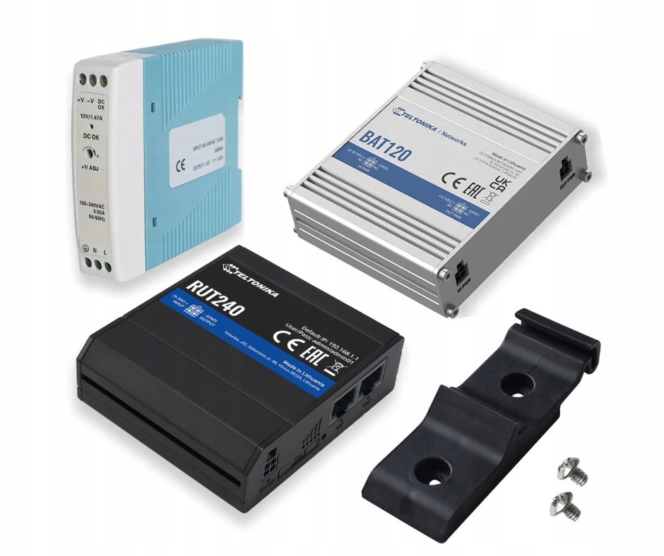 Купить Комплект TELTONIKA RUT240 + BAT120 + Блок питания + DIN: отзывы ...