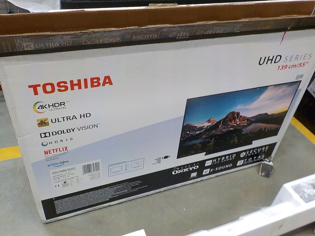 Купить Телевизор TOSHIBA 55V5863DG UHD: отзывы, фото, характеристики в интерне-магазине Aredi.ru