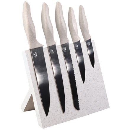 Stoneline Knife Block Natural Line 21197 Folding stand, 5 pc(s), Dishwasher