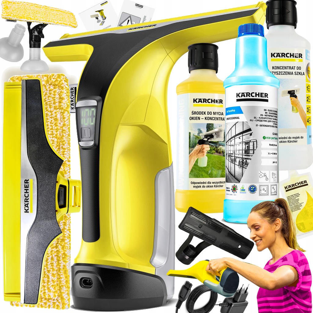 Купить КОМПЛЕКТ МОЕЧНОЙ МАШИНЫ ДЛЯ ОКОН KARCHER WV6 PLUS GIANT: отзывы, фото, характеристики в интерне-магазине Aredi.ru