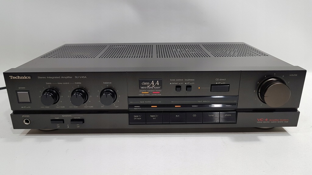 WZMACNIACZ TECHNICS SU-V45A / STAN / JAPAN / PHONO
