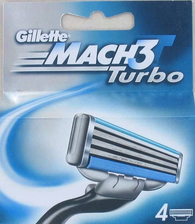 Gillette Mach3 Turbo 4szt. iZapachy