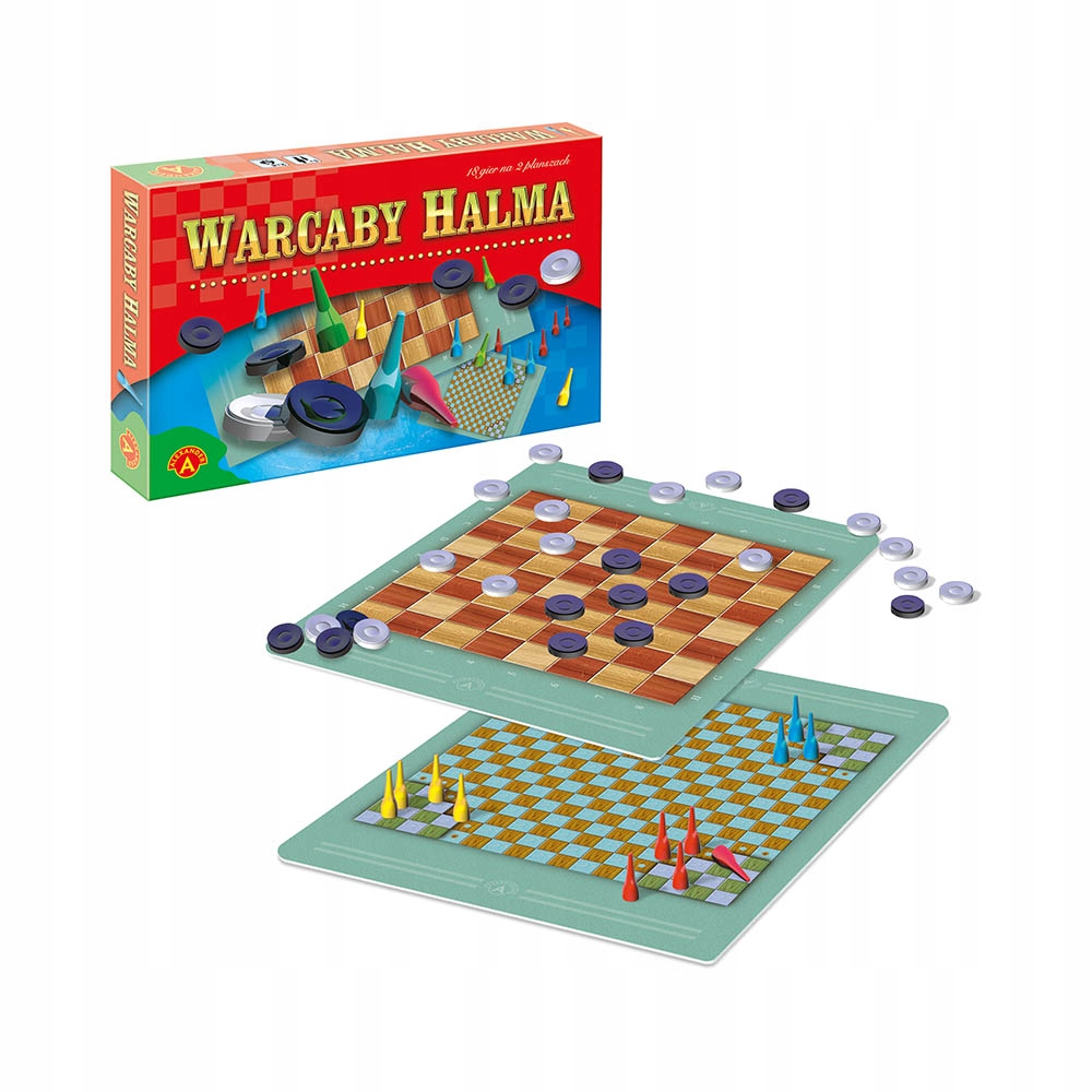 GRY WARCABY HALMA GRY PLANSZOWE RODZINNE 4+